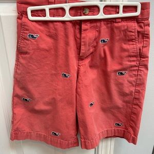 Boys embroidered whale vineyard vines shorts